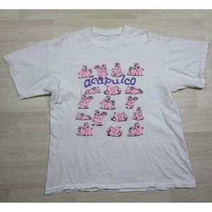 Vintage 90s Adult Humor Pigs Sex Position T Shirt (L) Acapulco Single Stitch